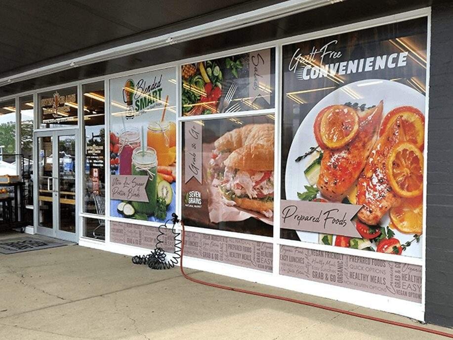 Digital Printing Vinyl Window Stickers for Storefront Advertising and Food Business Decoration