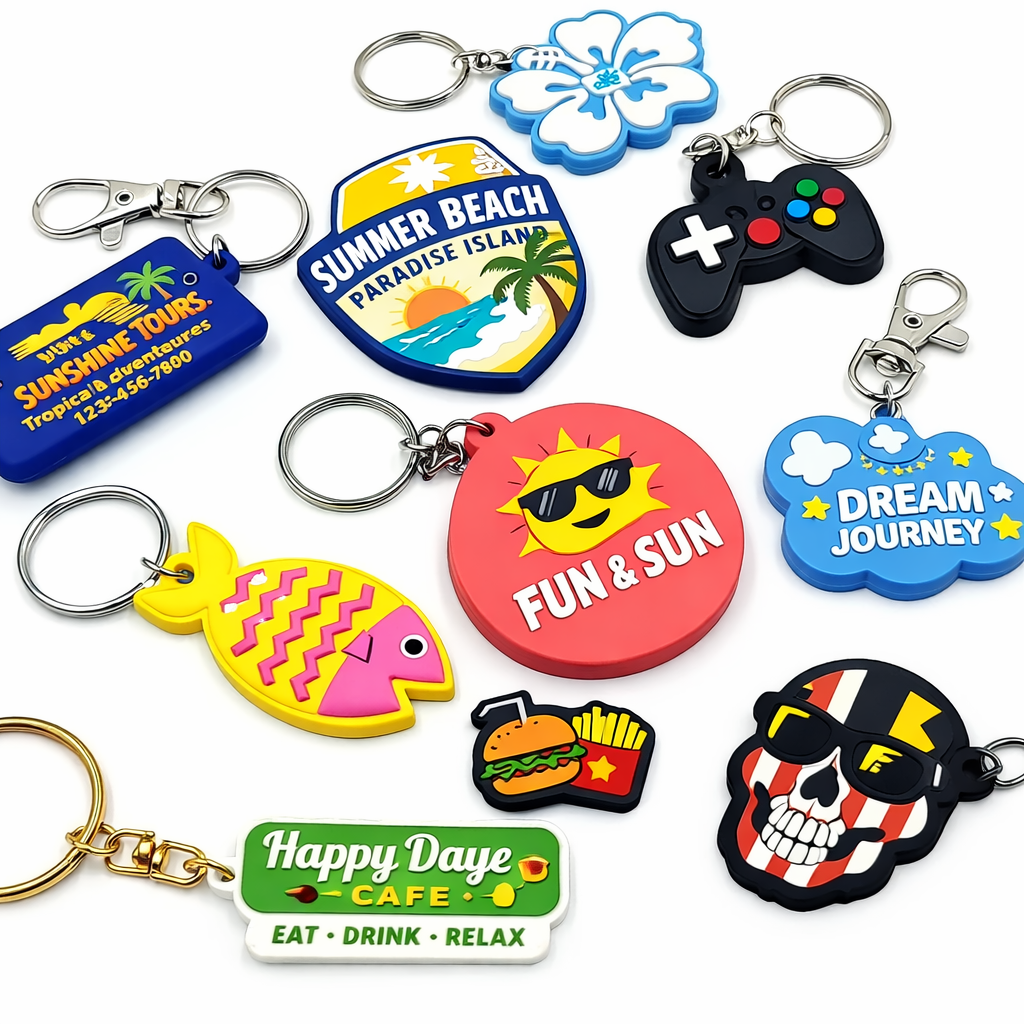 Customized Soft Pvc Rubber Key Ring Key Chain Keychain, Rubber Silicone Pvc Key Chain For Promotional