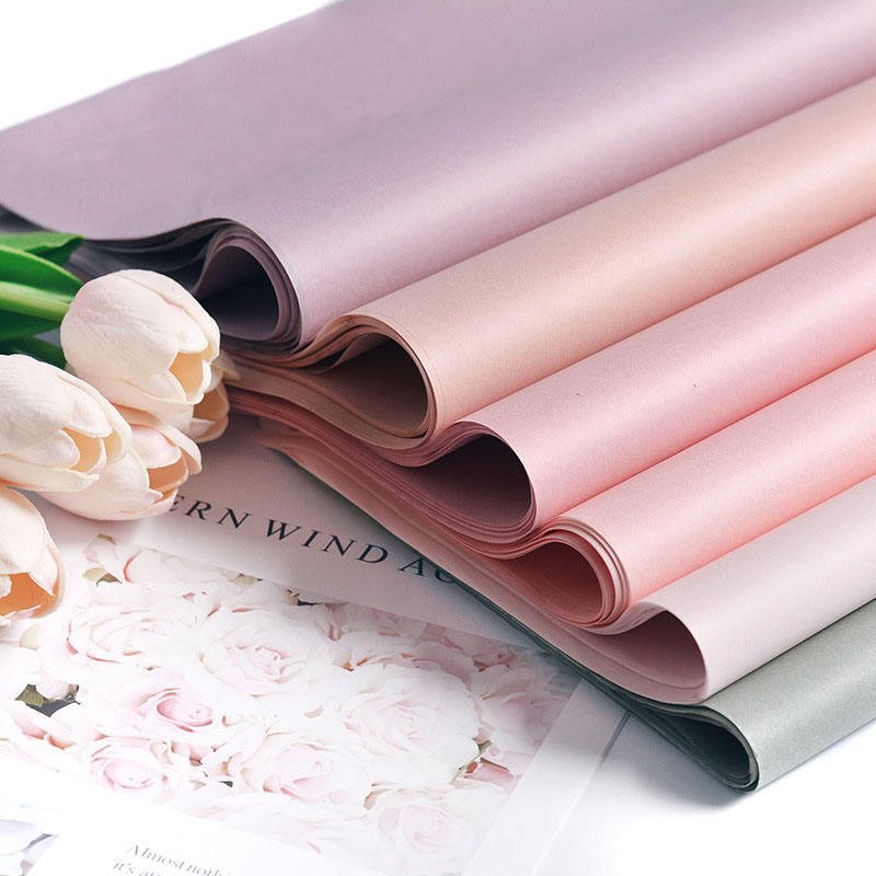 Customized Printed Floral Craft Paper Handmade Wine and Candle Gift Packing Wrapping Tissue Paper