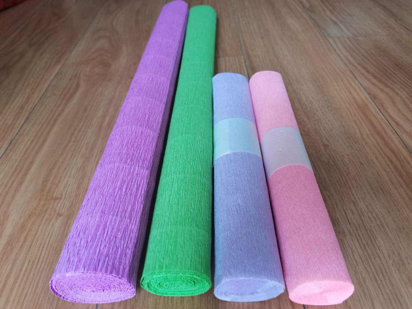 Colorful Crepe Paper Rolls for DIY Crafts & Party Decorations