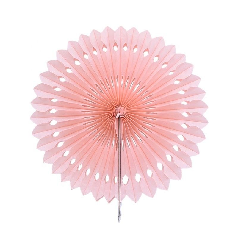 Tissue Hanging Paper Fan DIY Decoration Crafts Wedding Birthday Party Flower Fan