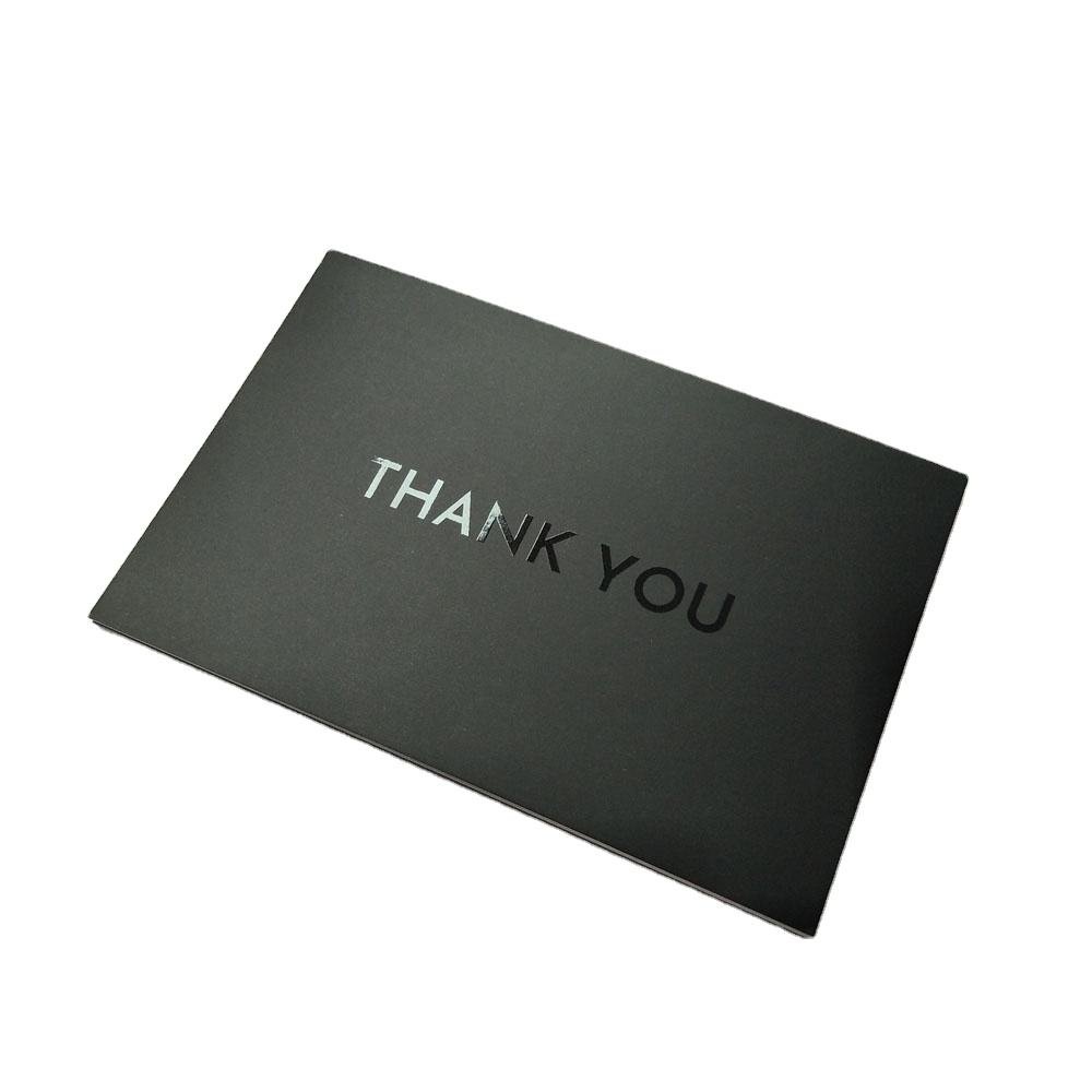 Luxury Paper Thank You Cards UV Print Hot Stamping Crafts Pack with Envelop Thank You Cards High Quality