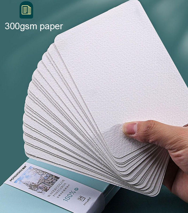 Meihui Art 140lb/300gsm Blank Postcards Watercolor Paper Cards for Painting DIY Mailing Invitations Greeting Cards