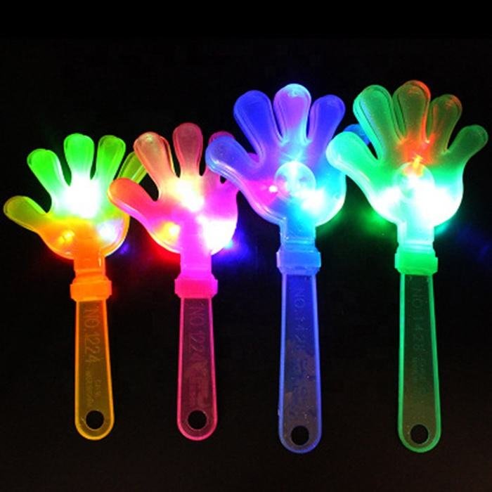 Wholesale Promotional Cheap Multi-Color LED Hand Clapper Colorful Plastic Toy