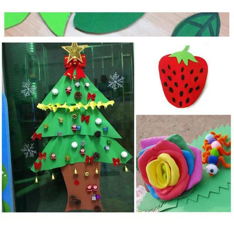 Multicolour DIY Handcraft Materials 50*50CM/1MM EVA Foam Paper handmade Sponge Paper Roll for Christmas Party Decor Light Board