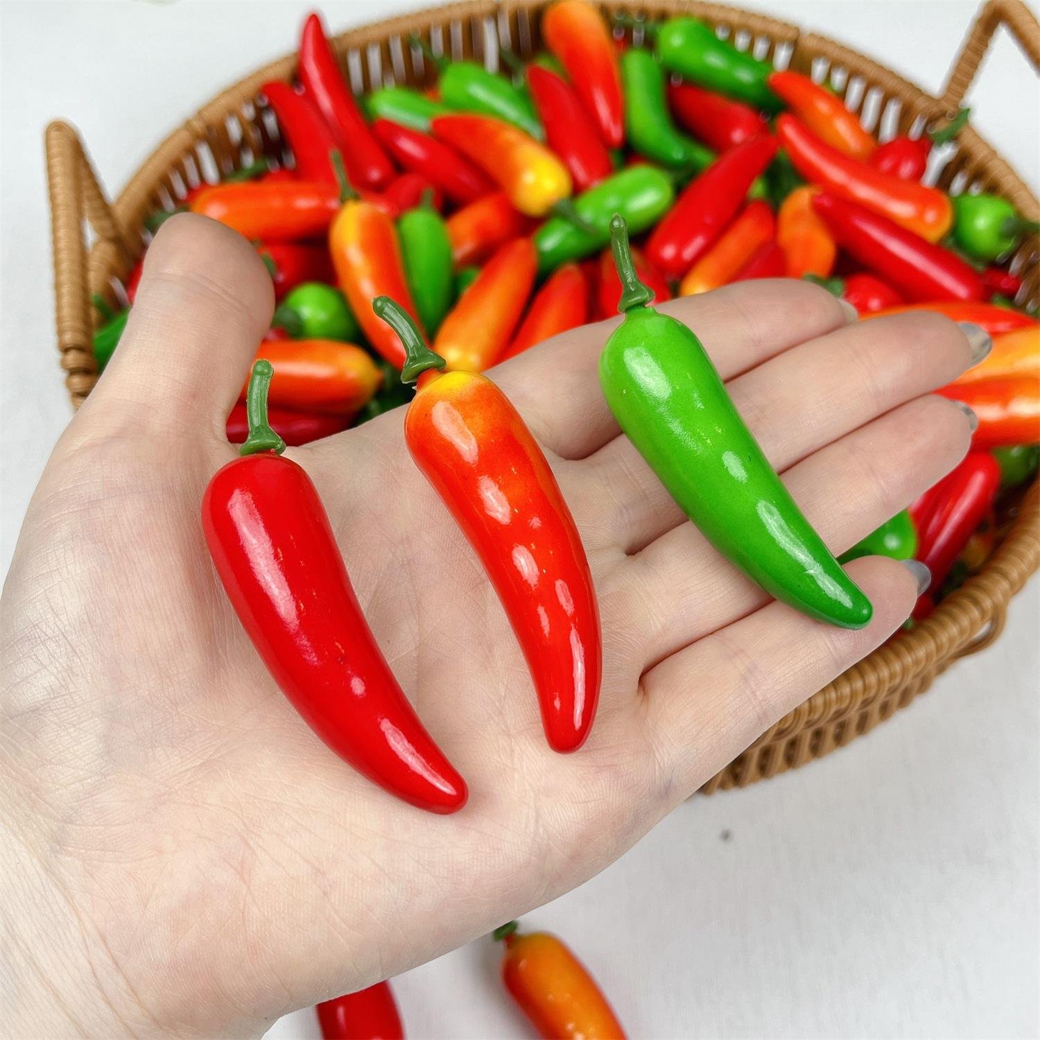Simulation Chilli Artificial Pepper Lifelike Polyfoam Craft for Home & Shop Decor for Food Fruit & Bakeries