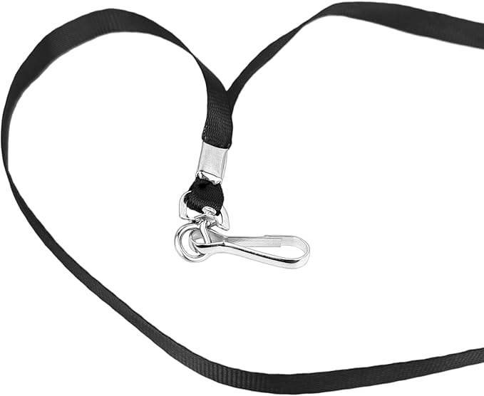 Bulk ID Badge Lanyards Swivel Clip Hooks Heavy Duty Flexible Customizable Soft Polyester Holders 19inch Portable Office Event