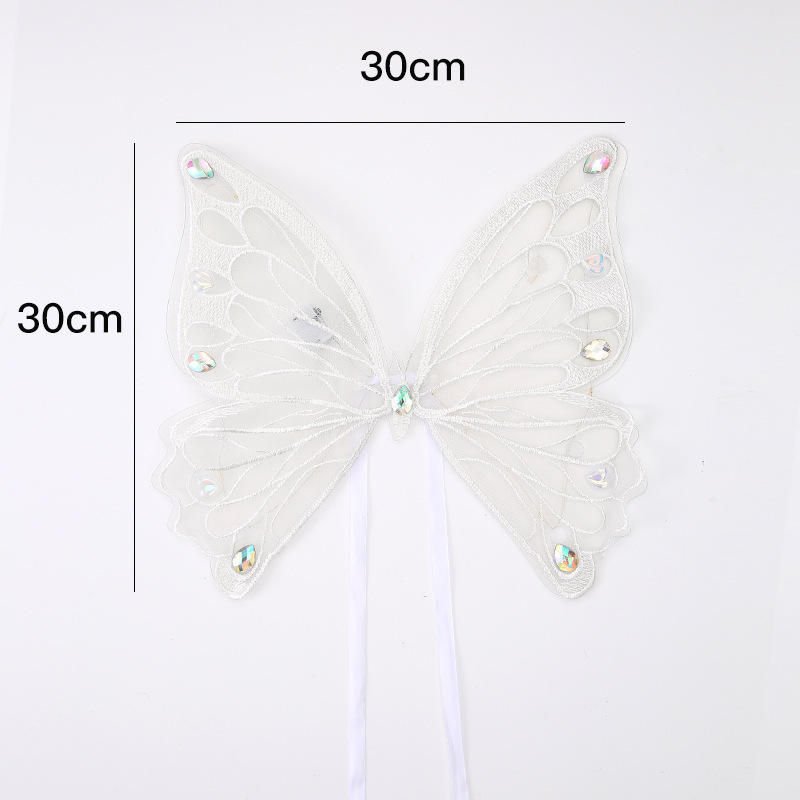 Led Lights Butterfly Wings Embroidery Packaging Decoration for Bouquet Birthday Floral Arrangements