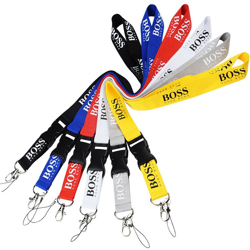 New Wholesale Personalized Lanyard Factory Polyester Neck Lanyard Silk Screen Printing Cheap Design logo Lanyards