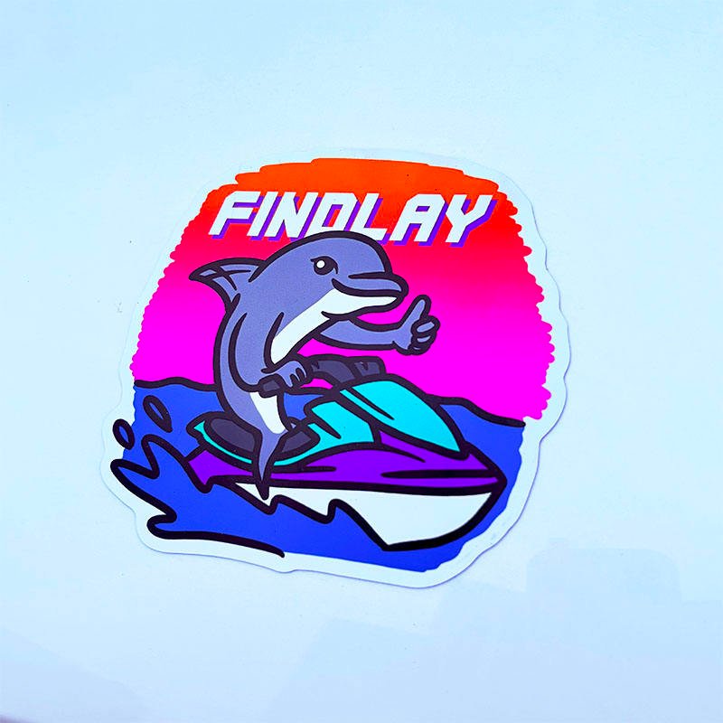 MOQ 20pcs Custom UV Resistant Die Cut Fridge Magnet Stickers Home Decoration Car Bumper Magnet Sticker for Car