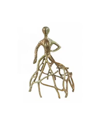 Trendy Modern Metal Crafts Handmade Table Top Centerpiece Sculpture Perfectly Designed Tableware Sculptures Hot Selling