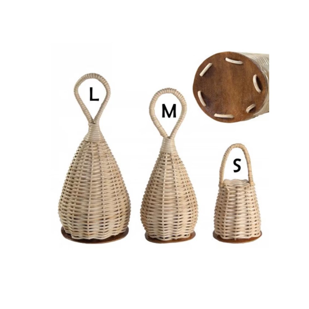 New Caxixi Rattan Decoration with Folk Art and Antique Imitation Styles for Art Collectibles