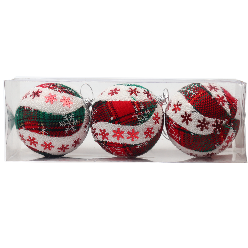 Hot Sale Custom Handmade Polyfoam Christmas Balls Ornament UV Printing Eco-Friendly Custom Logo for Outdoor Home Decor Gifts