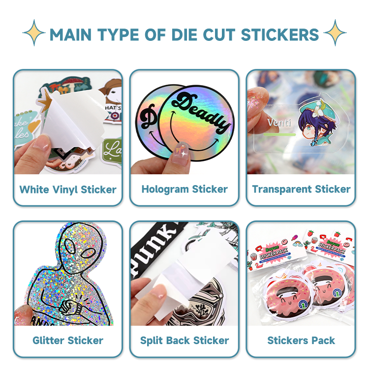 55 PCS Die Cut Vintage Pink Vinyl Waterproof Eco-Friendly Retro Aesthetic Stickers for Holiday Decoration with Cartoon Pattern