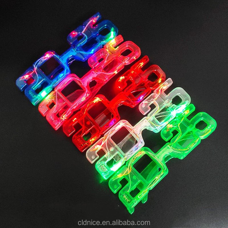 Nice New Arrivals 2025 Halloween Graduation Happy New Year Led Party Glasses Gift Sets Party Novelties Supplies Decorations
