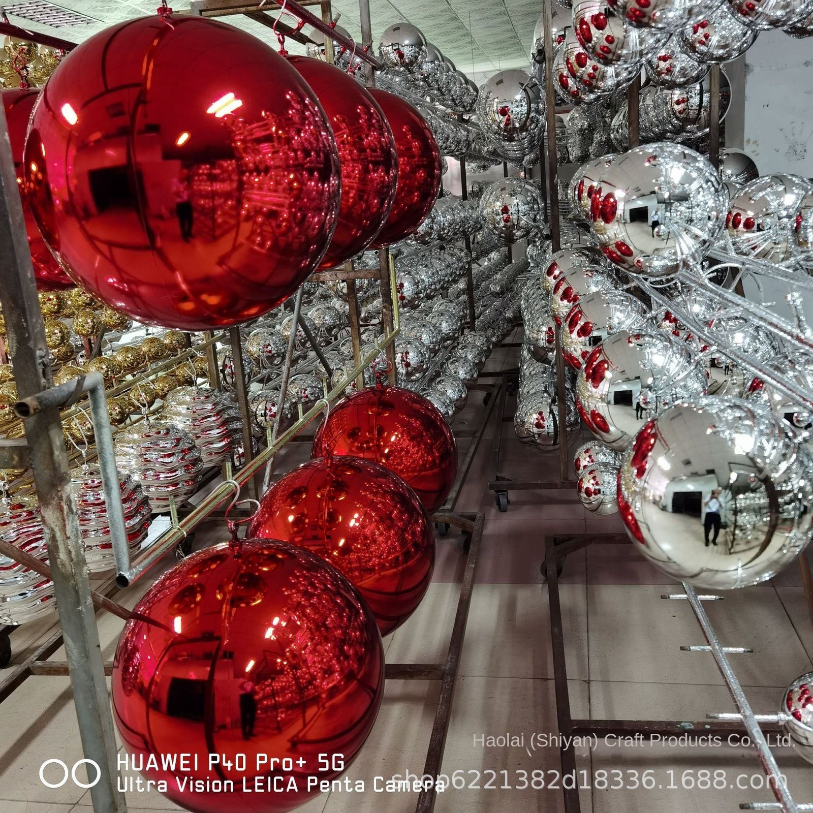 Large 60cm Silver Effect Silver Christmas Ball Pendant Exquisite Outdoor/Interior Super Decoration Good Festival Polyfoam Crafts