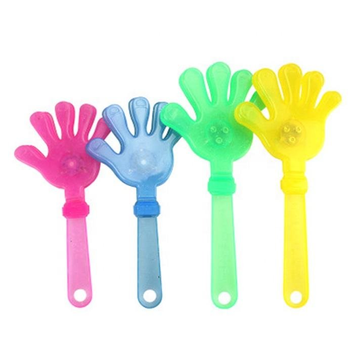 Wholesale Promotional Cheap Multi-Color LED Hand Clapper Colorful Plastic Toy