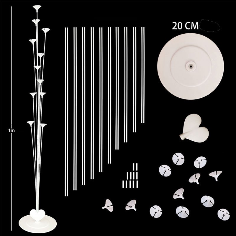 Adjustable Balloon Wedding Arch Floor Balloon Column Holder Stick Metal Backdrop Stands Party Supplies Balloon Stand Kit