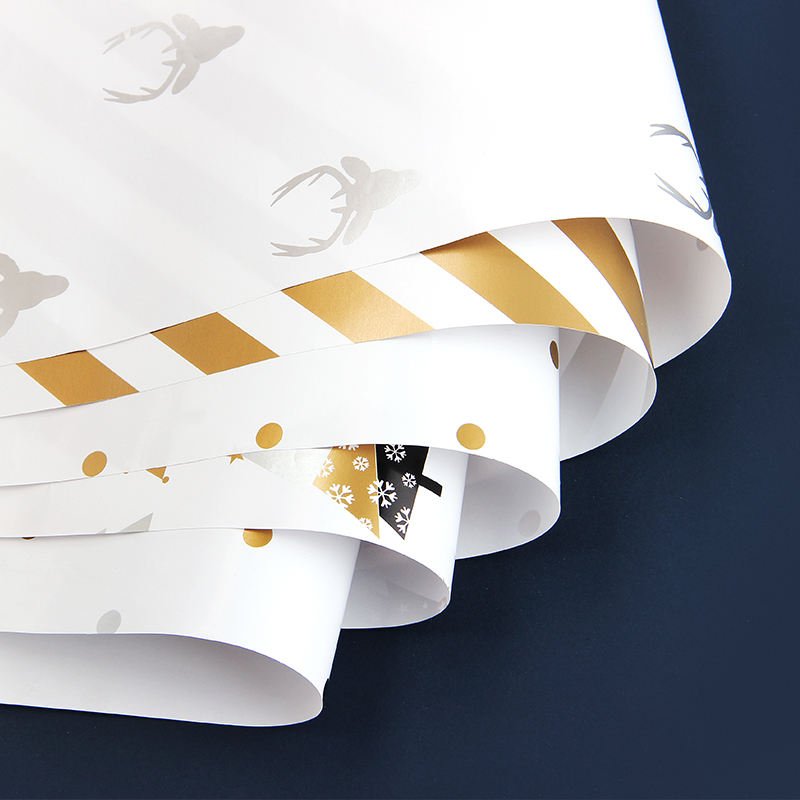 Custom Quality Christmas Gift Wrapping Craft Paper with Gravure Printing Recyclable 80g Thickness Cheap Price