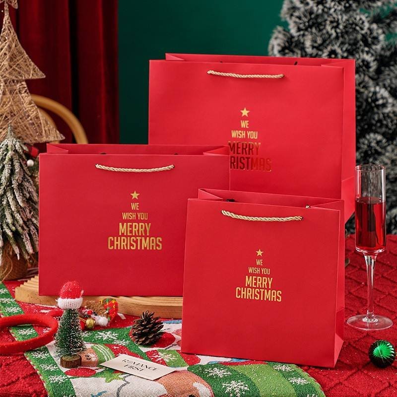 New Design Ribbon Bow Decoration Red Christmas Flip Top Gift Box for Christmas Apple Packaging & Scarf Thermos Cup Gift Set