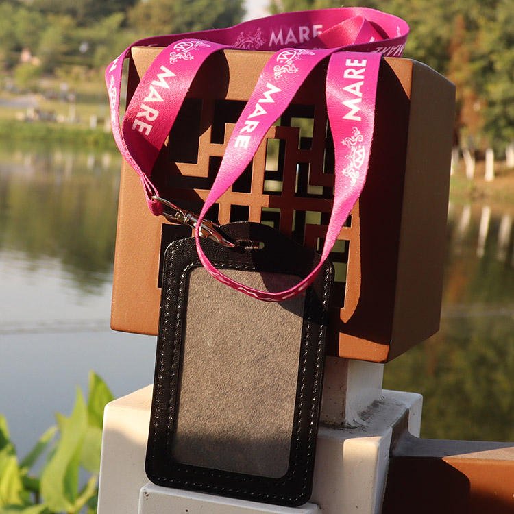 Custom Branded 3/4" Polyester Heat Transfer Print Lanyard With Swivel Clasp for PVC ID Card