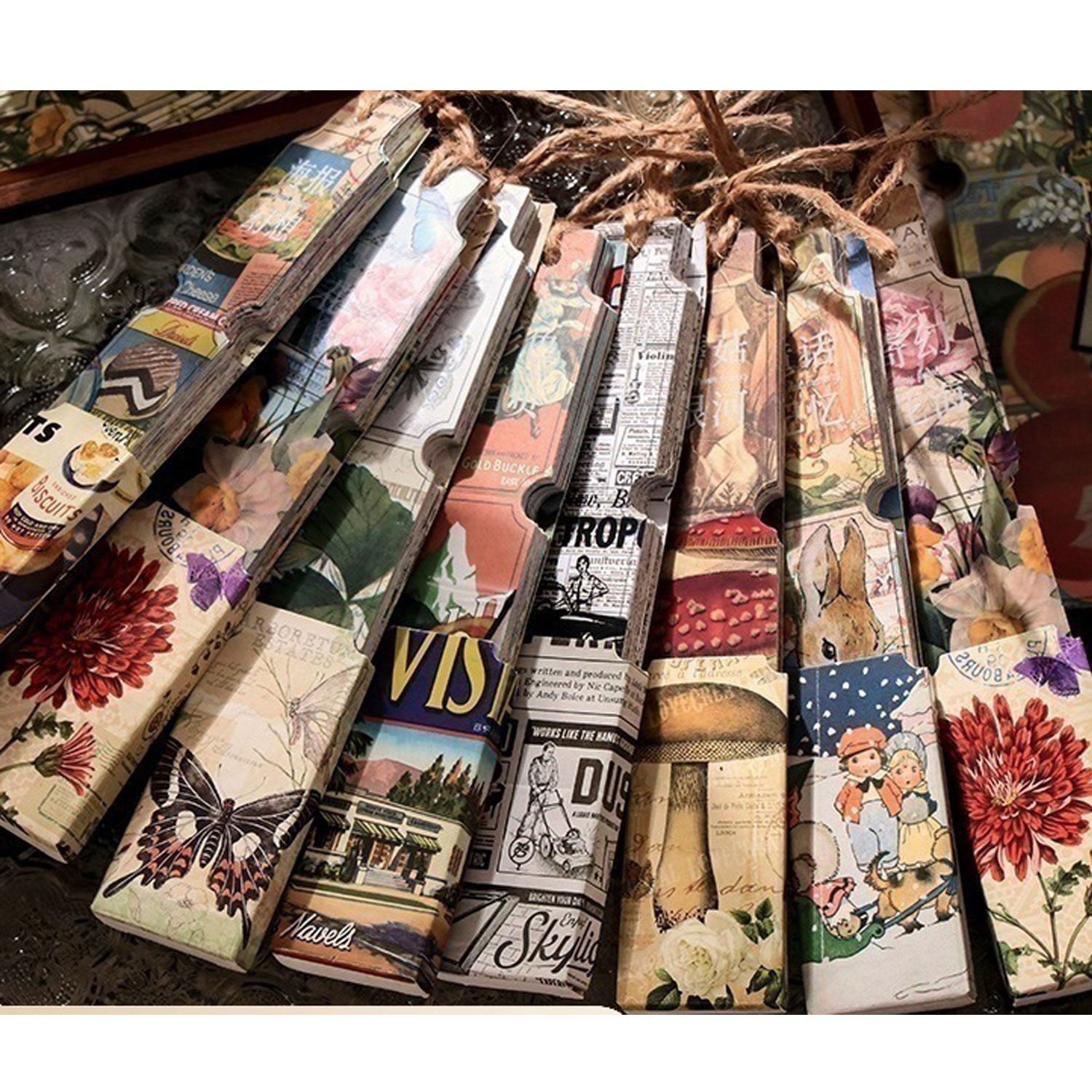 DIY Retro Material Paper DIY Vintage Scrapbook Decorative Paper Card Making Paper DIY Craft Journaling Supplies