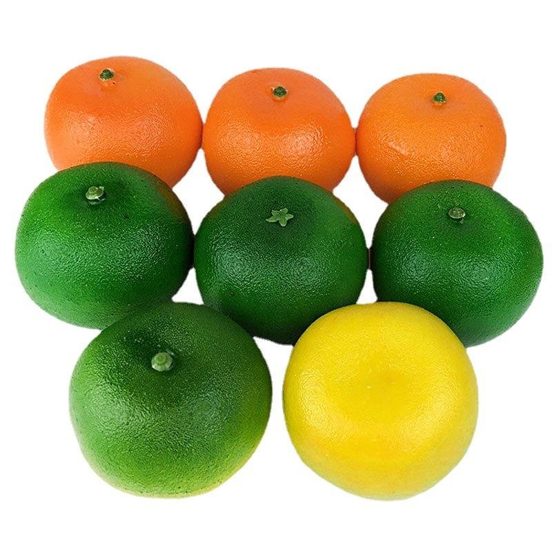 Simulation Orange Fake Fruit Cabinet Model Green Yellow Polyfoam Crafts Room Display Photography Christmas Valentine's Day