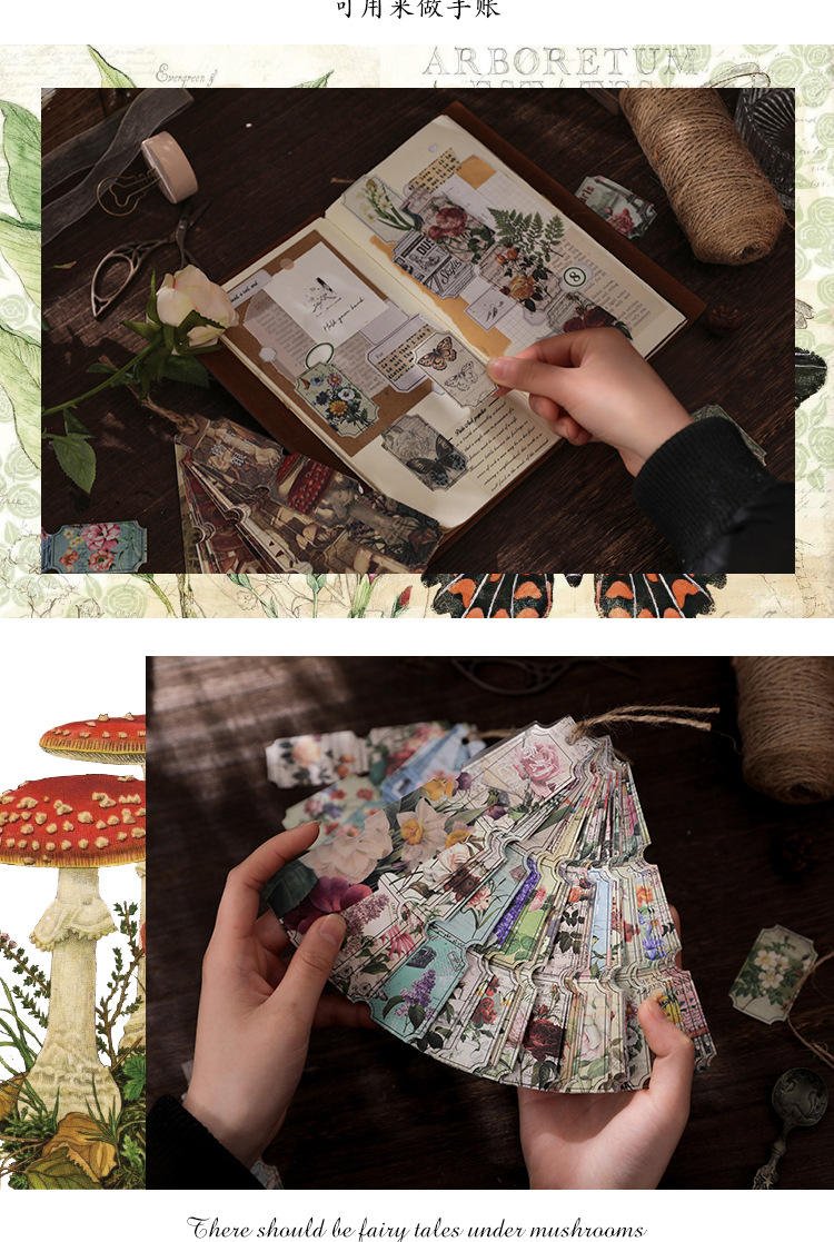 DIY Retro Material Paper DIY Vintage Scrapbook Decorative Paper Card Making Paper DIY Craft Journaling Supplies