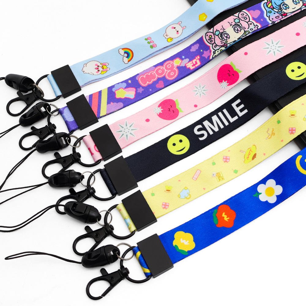 Hot Selling Factory Wholesale Customization ID Polyester Mobile Phone Keychain Custom Logo Lanyards