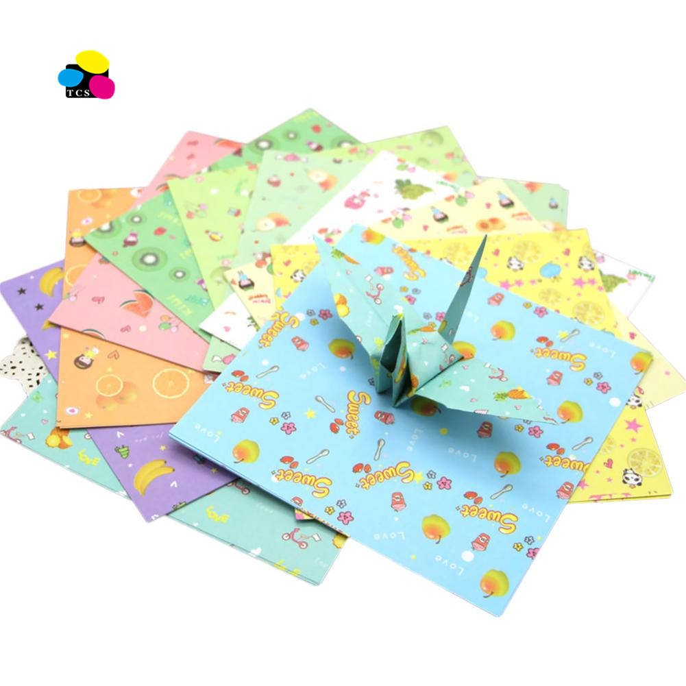 15cm Pattern Home Origami Paper Kids DIY Craft Paper Double Sided Creativity for Kids Origami New Year Xmas Gifts