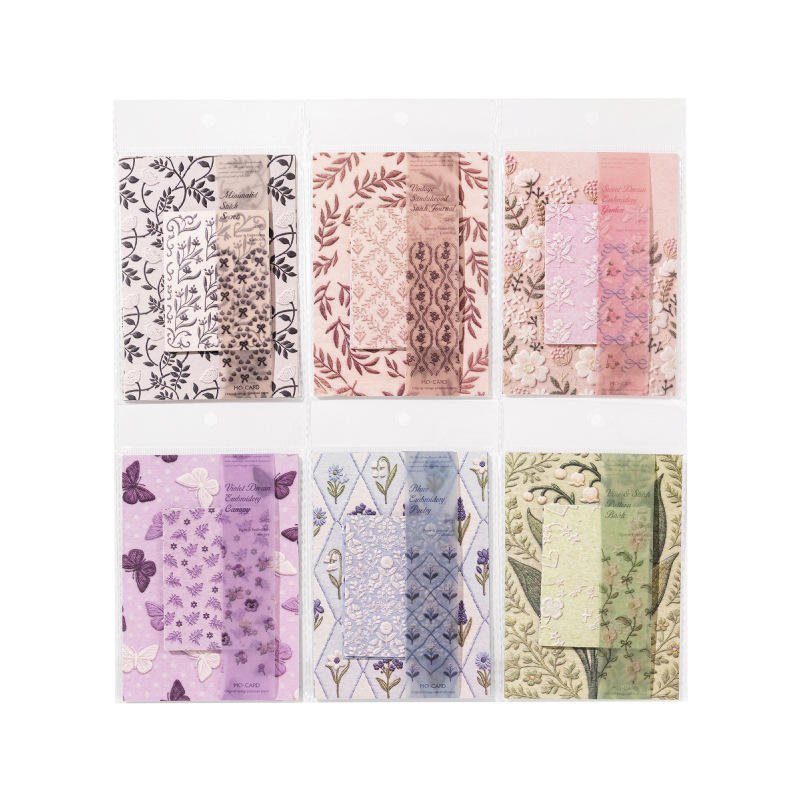 28 sheets per pack Paper Embroidery Series Vintage Creative Journaling Supplies Handmade Background Decorative Paper