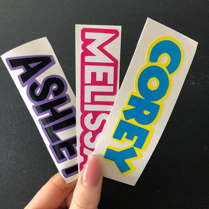 Custom Removable Tear Resistant Waterproof Eco-friendly Anti-UV Matte Lamination Die Cut Vinyl Adhesive Sticker Decoration CMYK