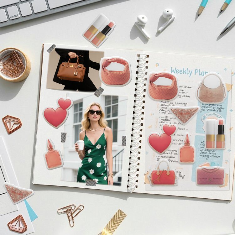3D Epoxy Stickers Self-adhesive Decals Sticker for Journaling DIY Craft Phone Cases Decoration