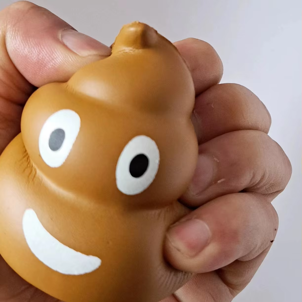 Poo Stress Ball Imprint Logo Smile Poo Stress Toys Soft Squeeze Toys for Promotion Gifts