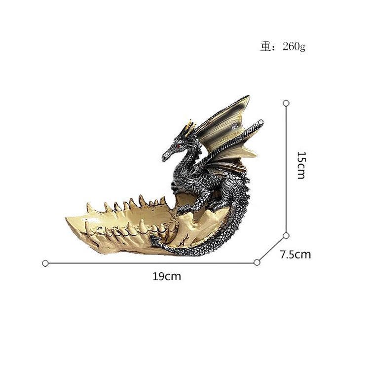 Supply of Cross-border Creative Modern Minimalist Dragon Tooth Boat Home Office Storage Sculpture Resin Ornaments Handicrafts