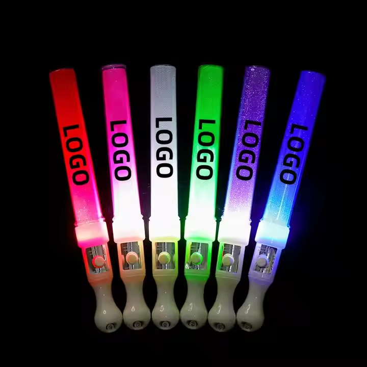Custom Neon Party Glow Sticks Rave Concert Flashing Light LED Glow Stick Cheer Props Concert Party Supplies