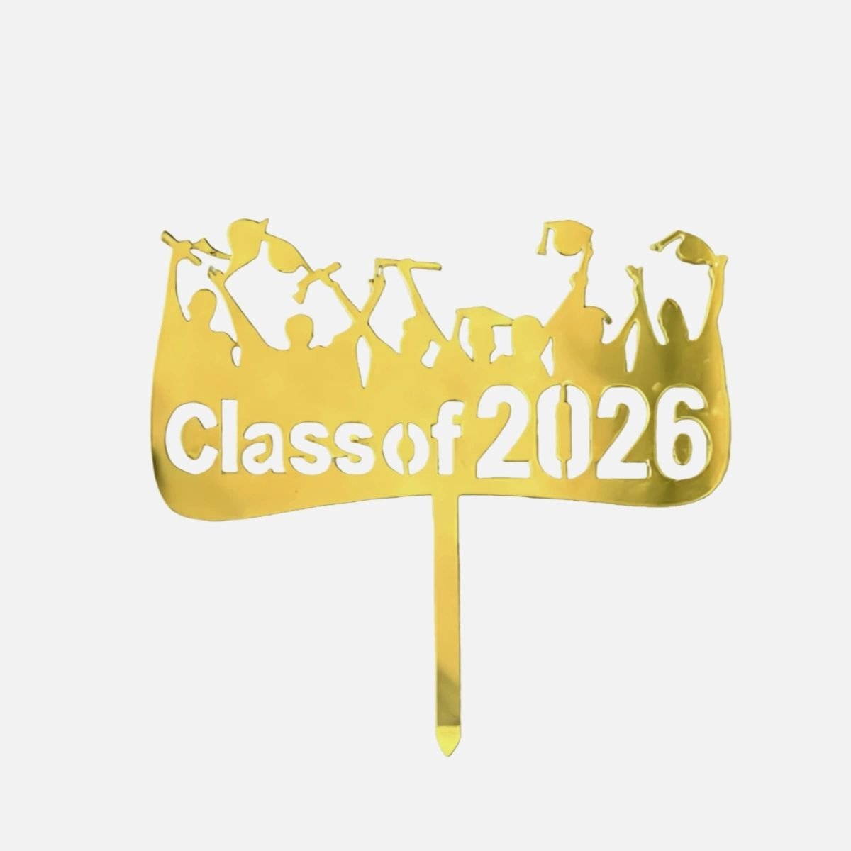 Congrats Grad 2026 Acrylic Cake Topper for Graduation Party Celebration Quality Cake Decorating Supplies