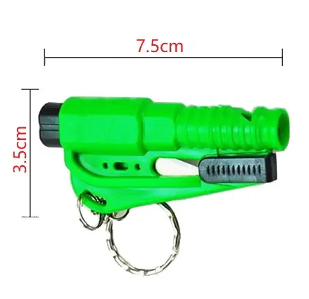Muti Colors Self Defense Emergency Protection PVC Key Chain Bulk Supplies Women Safety WIndows Breaker Self Defense Keychain