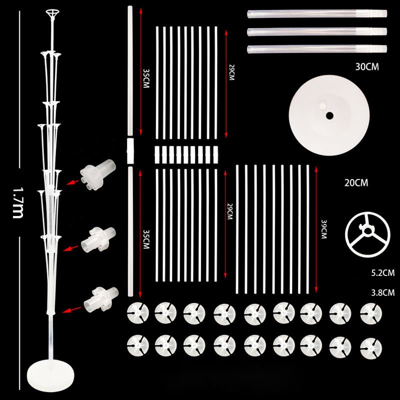 Adjustable Balloon Wedding Arch Floor Balloon Column Holder Stick Metal Backdrop Stands Party Supplies Balloon Stand Kit