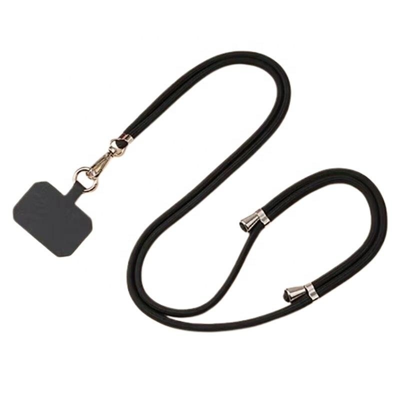 Universal Retractable Adjustable Polyester Mobile Phone Lanyard with Strong Durable Hook Long Crossbody Neck Anti-Loss Design