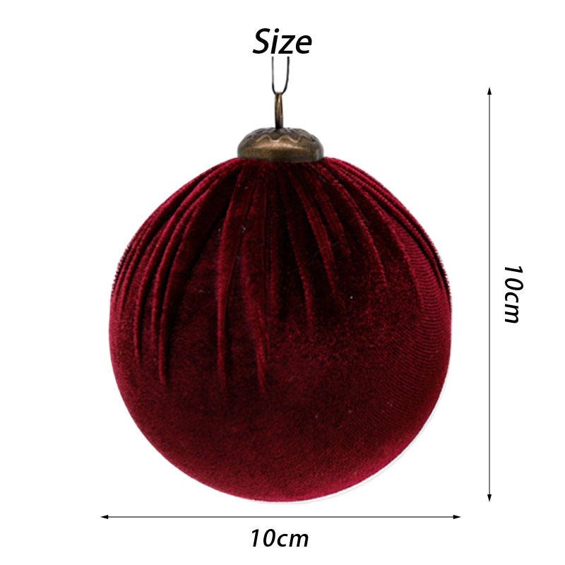 Wholesale Burgundy Beige Polyfoam Pleated Christmas Ball Hanging Ornaments for Xmas Tree Ball Holiday Party Gifts Decoration