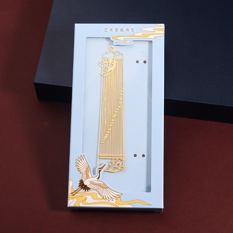 Chinese Ethnic Musical Instruments Ancient & Modern Style Metal Bookmarks-Eco-friendly Customizable Creative Souvenirs