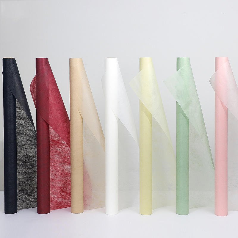 Pack Flower Wrapping Cotton Paper Waterproof Pure Color Bouquet Lining Wrapping Paper Tissue Papers for Flower Gift Shop