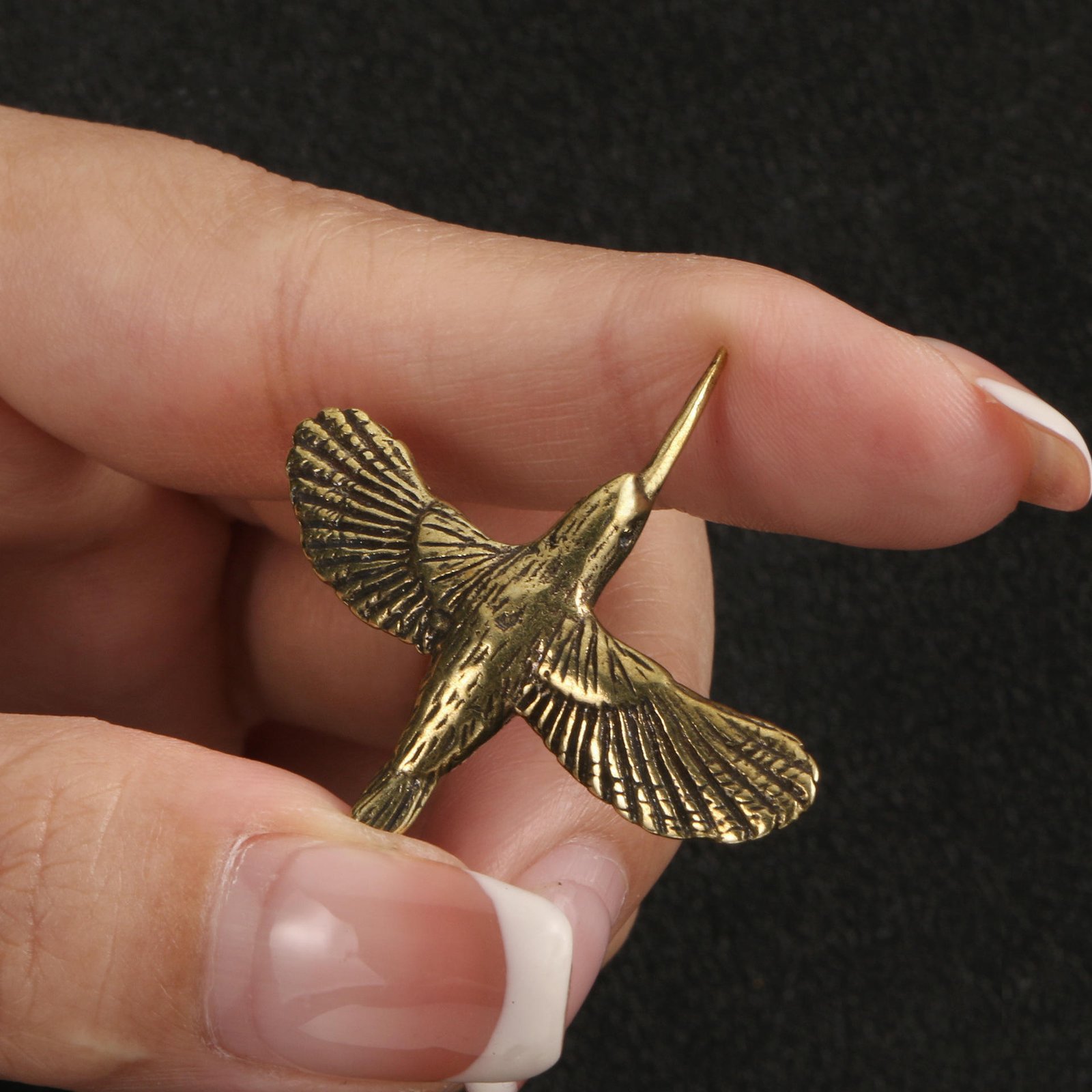 Brass Handmade Creative Fly Bird Ornaments Office Gifts Handicrafts Collecting Copper Ornaments