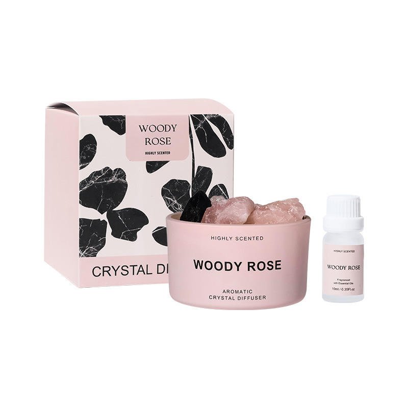 Best-Selling Home Decoration Natural Crystal Stone Essential Oil Diffuser Aromatherapy Gift Box Set Christmas Halloween
