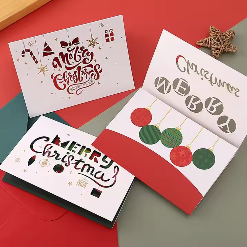 Hot Selling Custom Christmas Gift Card Set Latest Design Printed Christmas Card on Paper & Paperboards