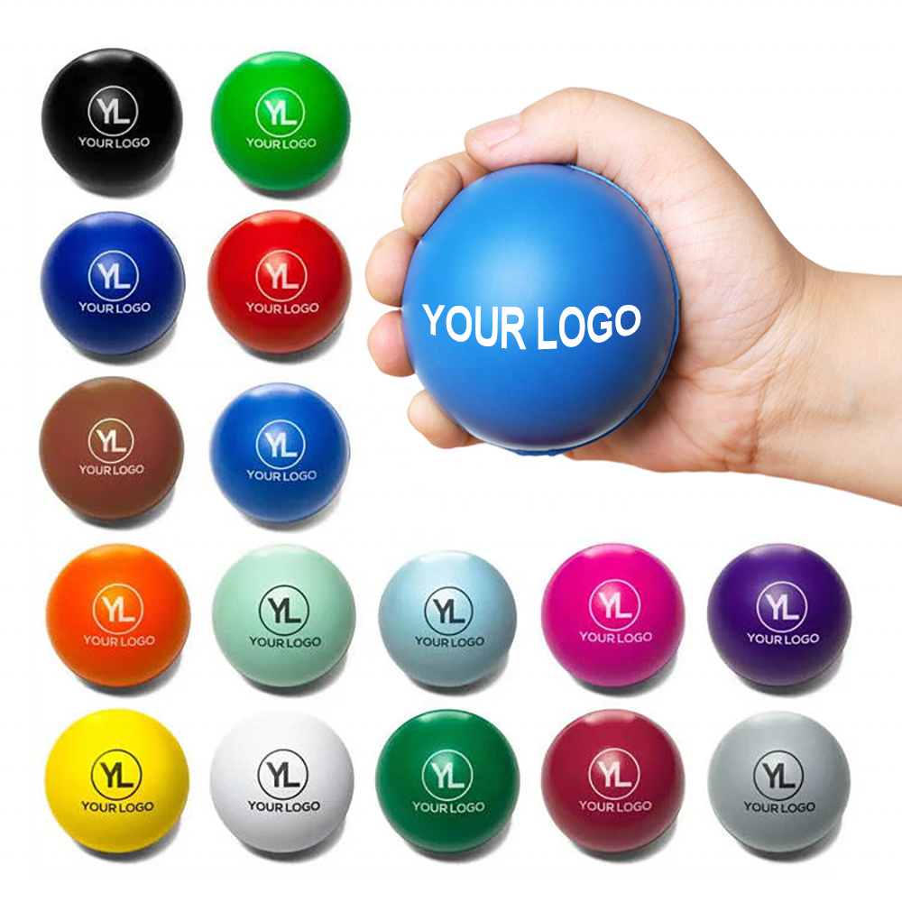 Custom Stress Ball Marketing Promotional Gift Toy PU Stress Ball Custom logo Personalized Custom PU Foam Soft Stress Ball