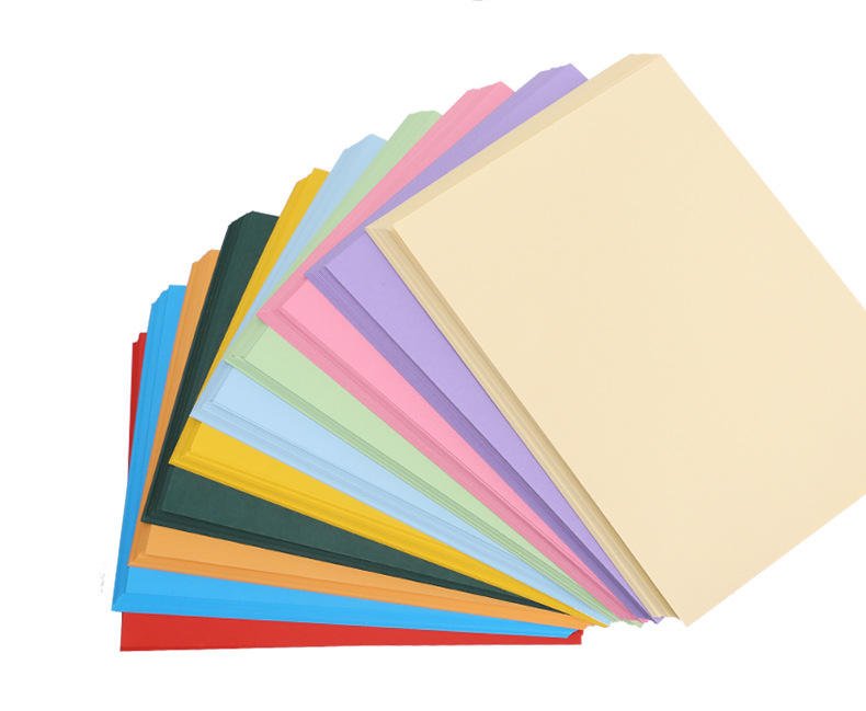 Wholesale 100 Sheets of Craft Coloured Paper A4 Coloured Paper 10 Color 70gsm for DIY
