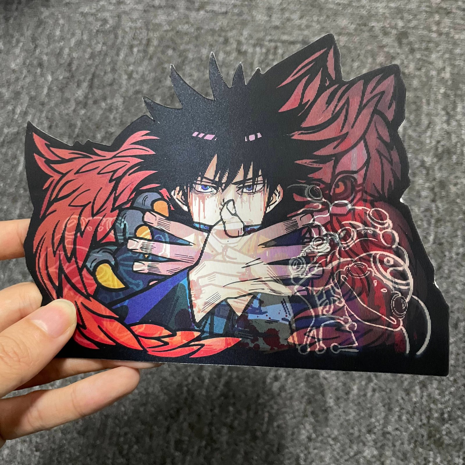 1300 Designs Waterproof Anime Cartoon Stickers Motion Lenticular Decals for Car Laptop Decor Solo Leveling 3D Stickers