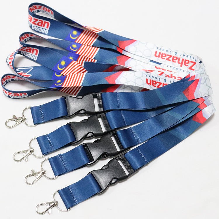 Keepfly Personalized Neck Printing Polyester Sublimation Custom Breakaway Lanyards With Logo Custom
